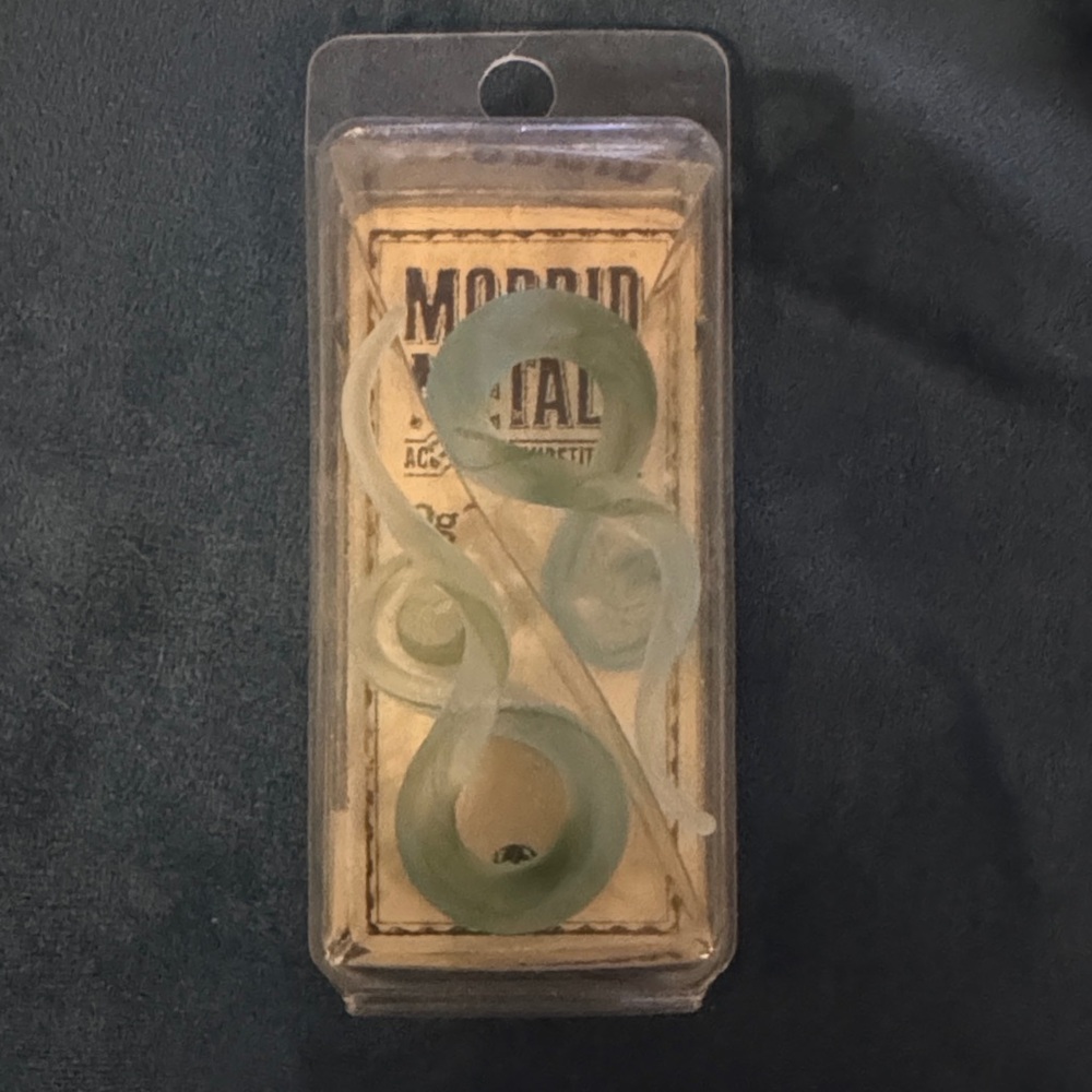 Morbid Metals Aqua Spiral Ear Gauges